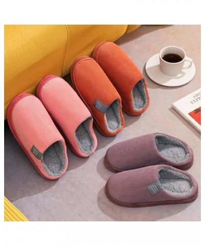 Fashionable Warm Non-Slip Rubber Sole Super Soft Velvet Fabric Slippers Suitable for Home Indoor Couples can Mix and Match 44...