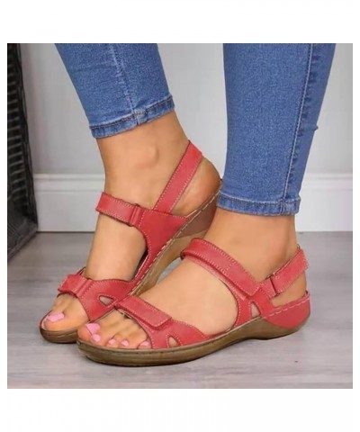 Sandals for Women Platform Ankle Strap Womens Sandals Open Toe Wedge Sandals Premium Orthopedic with Arch Support Summer Comf...