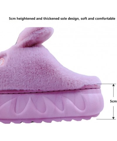 Soft Warm Anti-Skid Soft Bottom Plush House Slippers，Cute Winter Women's Slip-on Cotton Slippers，for Gift，Indoor，Outdoor，Girl...