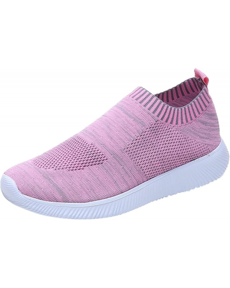 Slip-on Summer Trainers Running Shoes Women Sneakers ennis Workout Walking Gym Lightweight Athletic Shoes Z 13-pink $21.82 At...