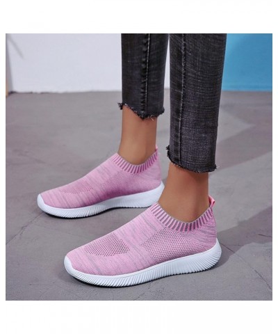 Slip-on Summer Trainers Running Shoes Women Sneakers ennis Workout Walking Gym Lightweight Athletic Shoes Z 13-pink $21.82 At...