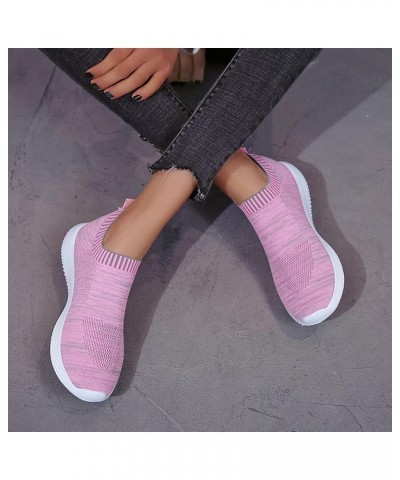 Slip-on Summer Trainers Running Shoes Women Sneakers ennis Workout Walking Gym Lightweight Athletic Shoes Z 13-pink $21.82 At...