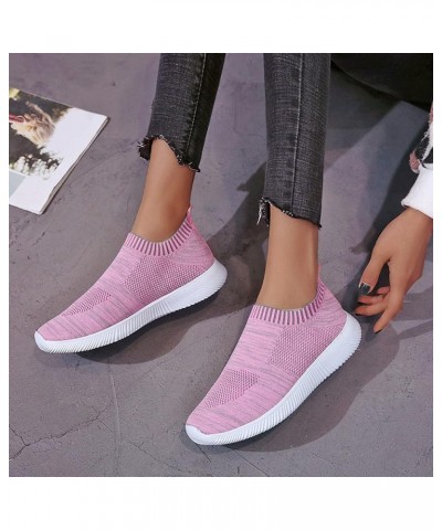 Slip-on Summer Trainers Running Shoes Women Sneakers ennis Workout Walking Gym Lightweight Athletic Shoes Z 13-pink $21.82 At...