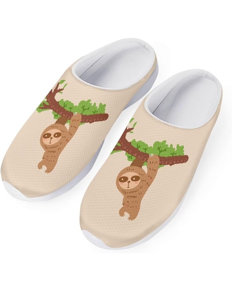 Men's Women's Garden Clog Comfortable Slip on Garden Sandals Lightweight Water Shoes Summer Slippers Funny Sloth $14.40 Athle...