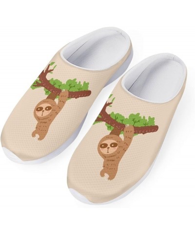 Men's Women's Garden Clog Comfortable Slip on Garden Sandals Lightweight Water Shoes Summer Slippers Funny Sloth $14.40 Athle...