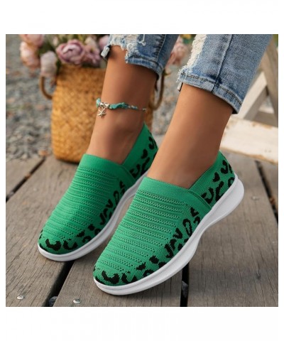 Women's Mesh Walking Shoes Breathable Slip on Shoes Work Flats Shoes White Tennis Shoes Casual Garden Shoes Sj5-green $15.43 ...