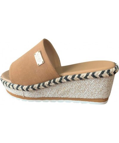 Sandals Women, Womens Sandals Non Slip Espadrille Paltform Sandals Summer Peep Toe Sandals Slippers Coffee $15.67 Sandals