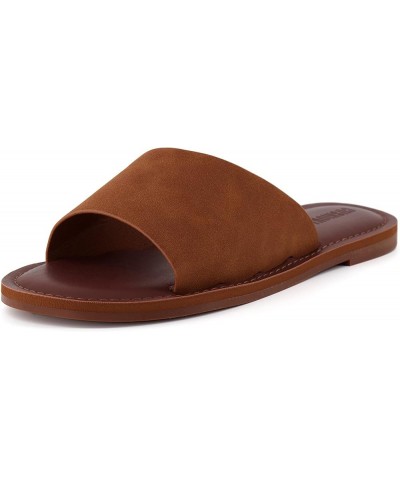 Women's Carly slide Sandal with Memory Foam Spice Vegan Suede $30.79 Sandals