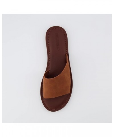 Women's Carly slide Sandal with Memory Foam Spice Vegan Suede $30.79 Sandals