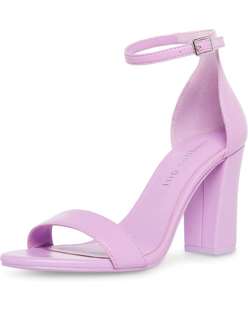 Women's Beella Heeled Sandal Violet $13.69 Sandals