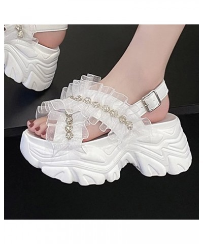 Flat Sandals For Women Women Sandals Buckle Thick Soled Beach Slippers Chunky Shoes Woman Wedges Sandalias (Size : 3.5) $35.1...