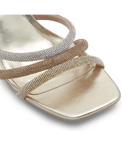 Women's Crown Heeled Sandal Gold $25.41 Sandals