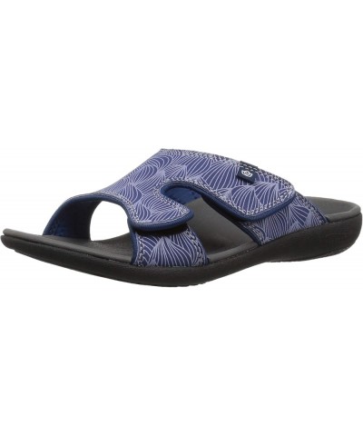 Women's Kholo Wave Slide Sandal Navy $33.86 Sandals