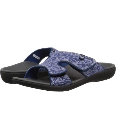 Women's Kholo Wave Slide Sandal Navy $33.86 Sandals