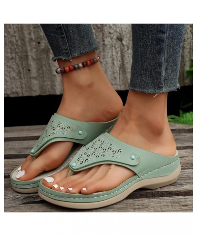 Orthopedic Sandals for Women, Women's Orthopedic Arch Support Flip Flops Summer Comfy Walking Orthotic Thong Sandals Green $1...