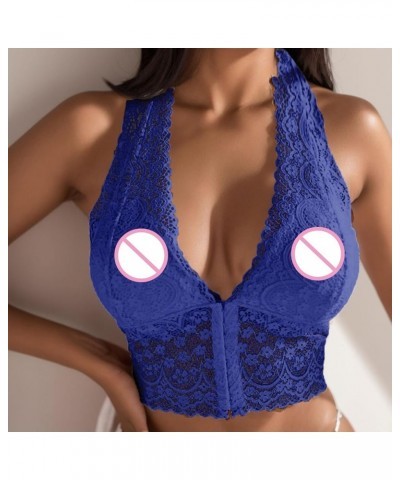 Womens Push up Lingerie plus Size Daily Sleeveless Bra Sheer Lingerie Dresses for Women Sexy Blue $11.84 Outdoor Shoes