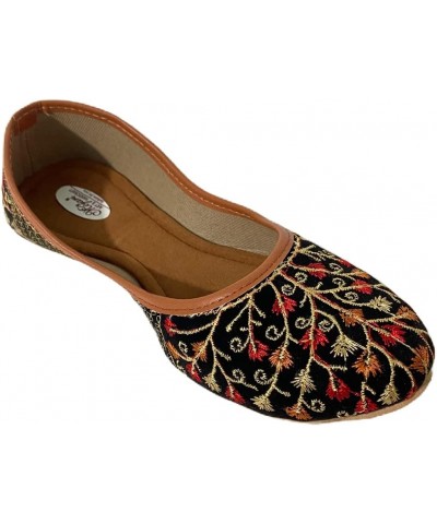 Indian Women Traditional Partywear Mojari Handmade Indian Punjabi Embroidery Mojari Jutti for Women Indian Punjabi Shoes Jutt...