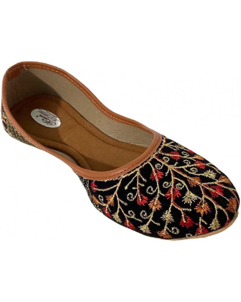 Indian Women Traditional Partywear Mojari Handmade Indian Punjabi Embroidery Mojari Jutti for Women Indian Punjabi Shoes Jutt...