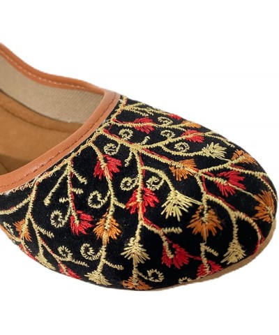 Indian Women Traditional Partywear Mojari Handmade Indian Punjabi Embroidery Mojari Jutti for Women Indian Punjabi Shoes Jutt...