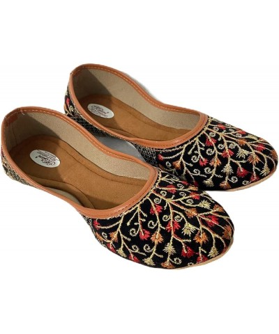 Indian Women Traditional Partywear Mojari Handmade Indian Punjabi Embroidery Mojari Jutti for Women Indian Punjabi Shoes Jutt...