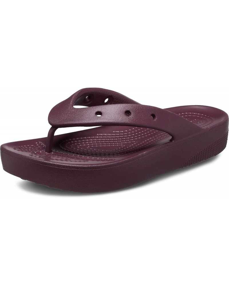 Womens Classic Platform Flip Flops, Platform Sandals Dark Cherry $14.28 Sandals