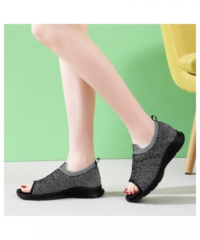 Sandals Beach Women Toe Summer Fashion Mesh Sport Wedges Breathable Peep Shoes Comfortable Women's Sandals Sexy Sandals for W...