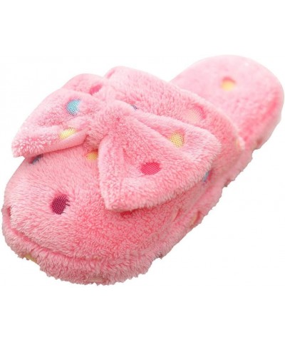 Men Womens Slippers Designed Plush Warm Soft Womens House Shoes Minimalist Comfortable Fuzzy Loafers F-pink $10.75 Slippers