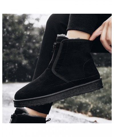 Womens Winter Snow Boots Ankle Snow Booties for Women Waterproof Snow Boots Women White Women's Winter Booties Botas De Invie...