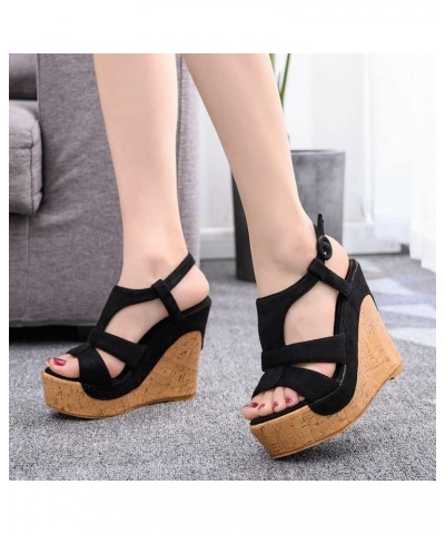 White Platform Sneakers For Women Wedges Heels sandals Platform Wedges For Women Dressy Silver Comfortable Women sandal Black...