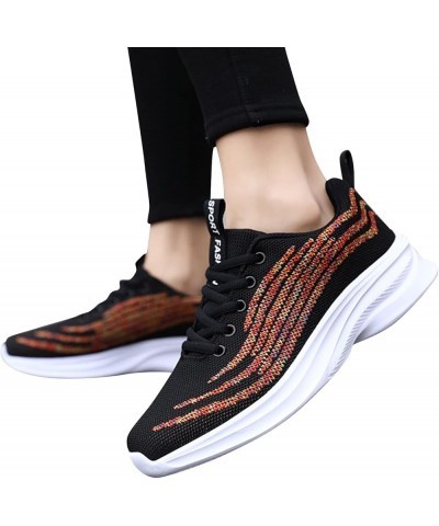 Women Sneakers Trainers Mesh Casual Womens Training Shoes Hollow Out Casual Shoes C-black $17.81 Fashion Sneakers