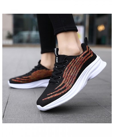 Women Sneakers Trainers Mesh Casual Womens Training Shoes Hollow Out Casual Shoes C-black $17.81 Fashion Sneakers