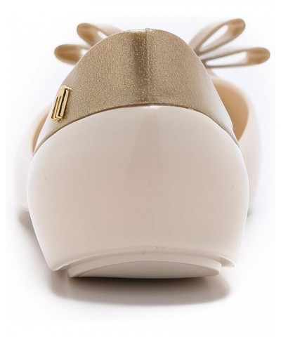 Women's Queen Bow-topped Flat Beige $39.31 Sandals