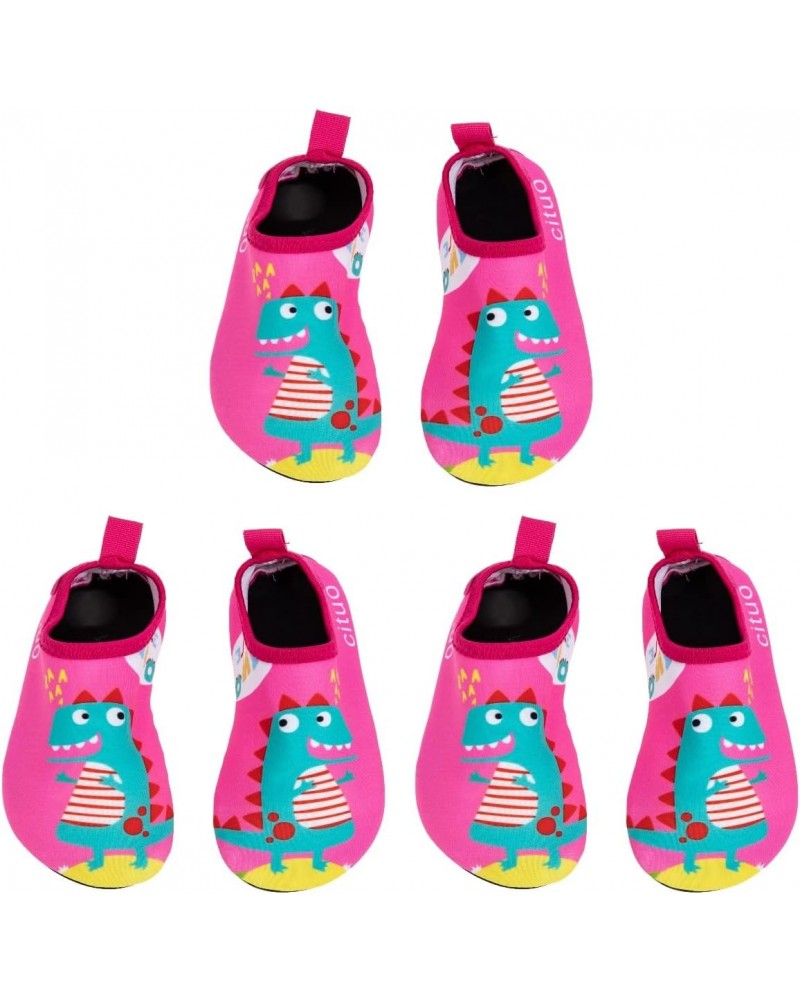 3 Pairs Children's Swimming Shoes Toddler Kids Water Socks Swimming Shoes for Women Anti- Water Girls Water Shoes Kids Womens...