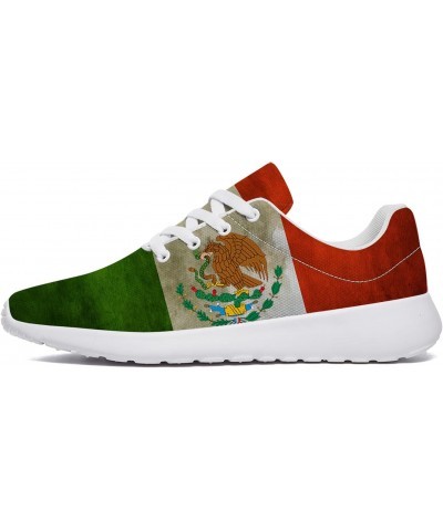 Women's Men's Retro Mexico Mexican Flag Shoes,Personalized Lace Up Breathable Tennis Walking Sneakers Gifts for Holiday,Men S...