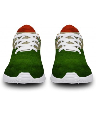 Women's Men's Retro Mexico Mexican Flag Shoes,Personalized Lace Up Breathable Tennis Walking Sneakers Gifts for Holiday,Men S...