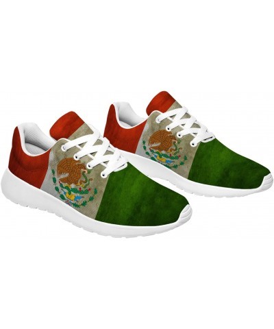 Women's Men's Retro Mexico Mexican Flag Shoes,Personalized Lace Up Breathable Tennis Walking Sneakers Gifts for Holiday,Men S...