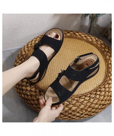 Orthopedic Slippers for Women Open Toe Wide Toe Box Shoes Women Sandals Women Comfortable Walking Closed Toe Summer Sandals 1...