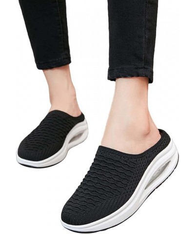 orthopedic platform loafers, Women's Fashion Casual Breathable Lightweight Platform Shoes Sport Running Shoes Z-09 Black $14....