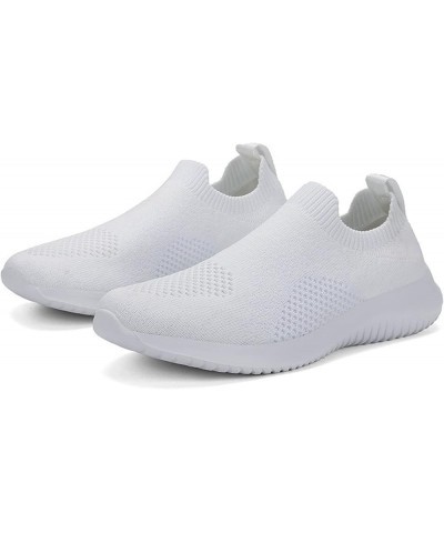 womens slip on sneakers, Womens slip on shoes Breathable Mesh Outdoor Fitness Running Sport Sneakers Z 12-white $17.04 Loafer...