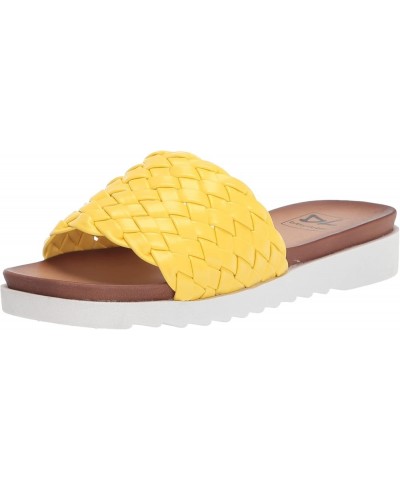 Women's Enjoy It Slide Sandal Yellow $12.54 Sandals