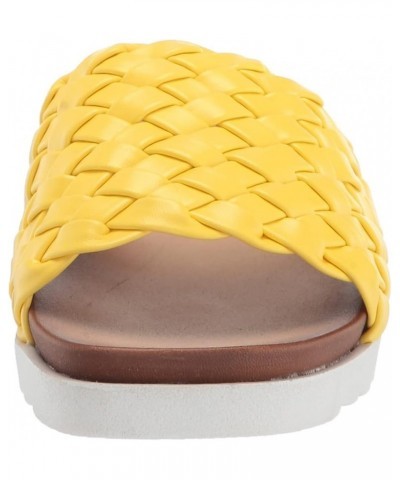 Women's Enjoy It Slide Sandal Yellow $12.54 Sandals