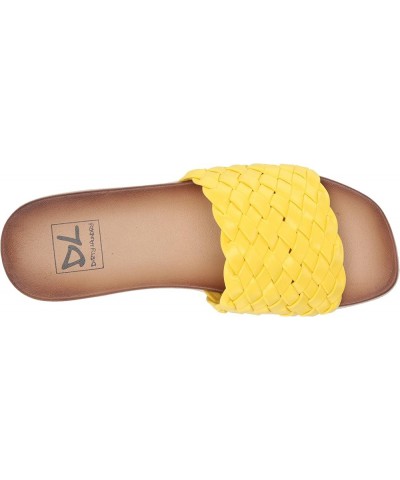 Women's Enjoy It Slide Sandal Yellow $12.54 Sandals