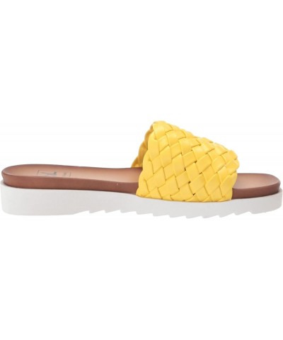 Women's Enjoy It Slide Sandal Yellow $12.54 Sandals