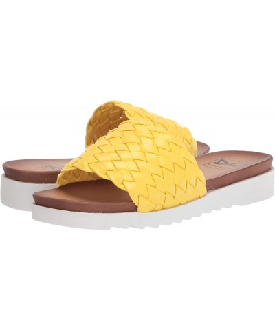 Women's Enjoy It Slide Sandal Yellow $12.54 Sandals