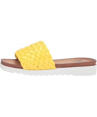 Women's Enjoy It Slide Sandal Yellow $12.54 Sandals