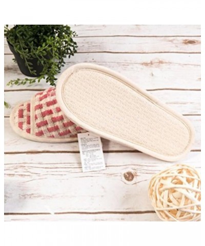 Men Women 100% House cotton Slippers, Washable, Non-Slip sole for Indoor use. (Set of 2, Made in Korea) Pink $18.89 Slippers