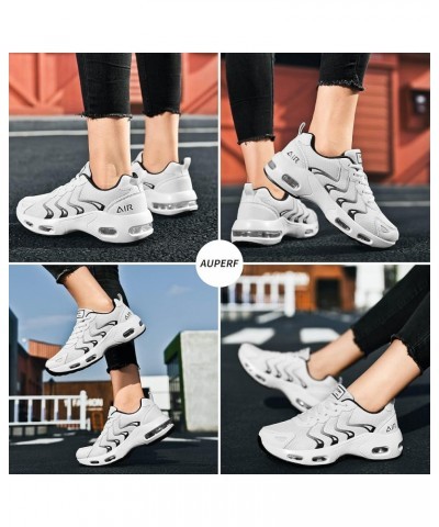 Womens Running Shoes Air Athletic Tennis Lightweight Non Slip Casual Breathable Workout Walking Sneakers White 5.5-11 White $...