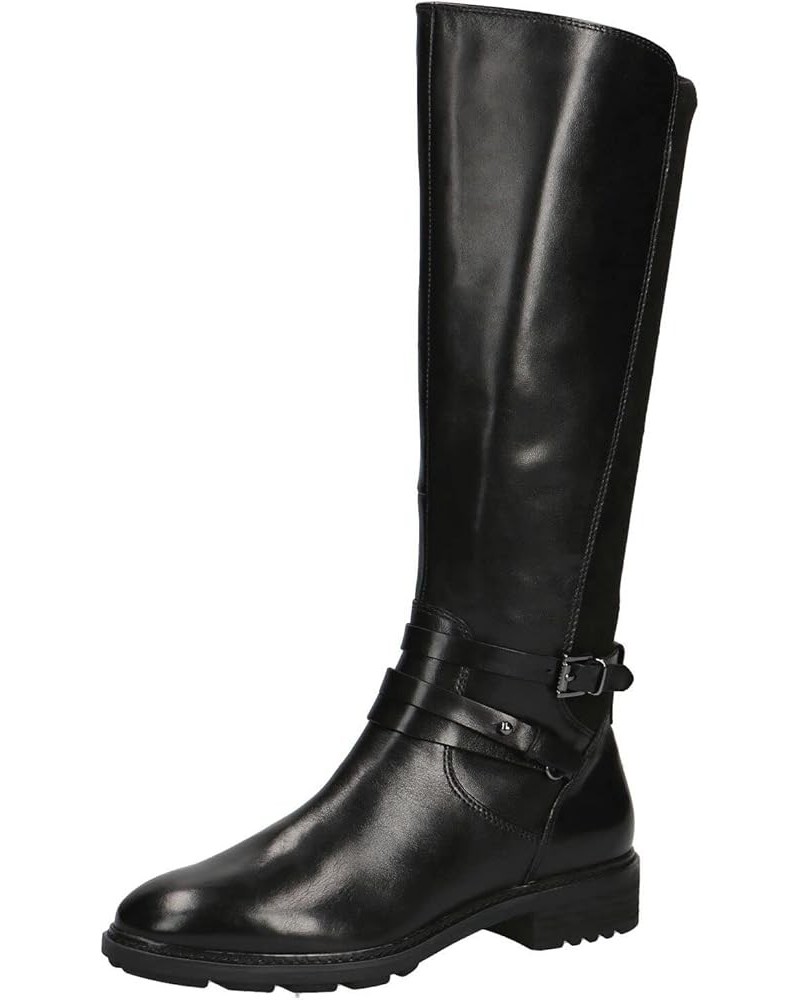 Women's 9-9-25604-29 Mid Calf Boot Black Black Comb $19.15 Boots