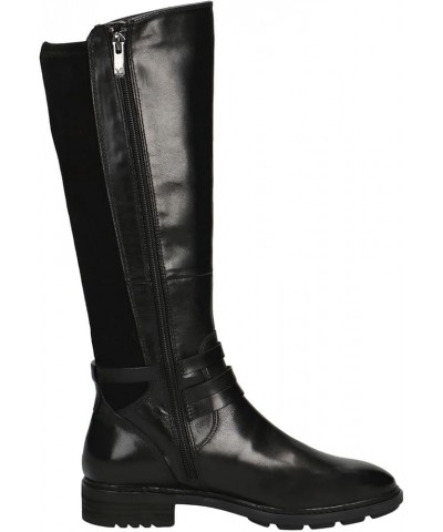 Women's 9-9-25604-29 Mid Calf Boot Black Black Comb $19.15 Boots