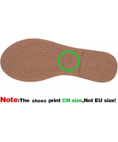 Womens Comfortable Orthotic Dressy Flats Sandal Elastic Thong T-Strap Summer Low Heels Block Shoes Sandals 31-ibzwp-8-brown $...